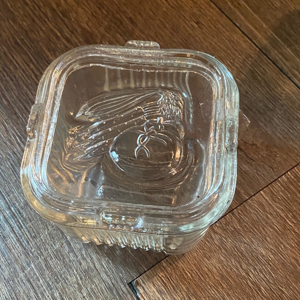 Vintage Federal glass refrigerator dish